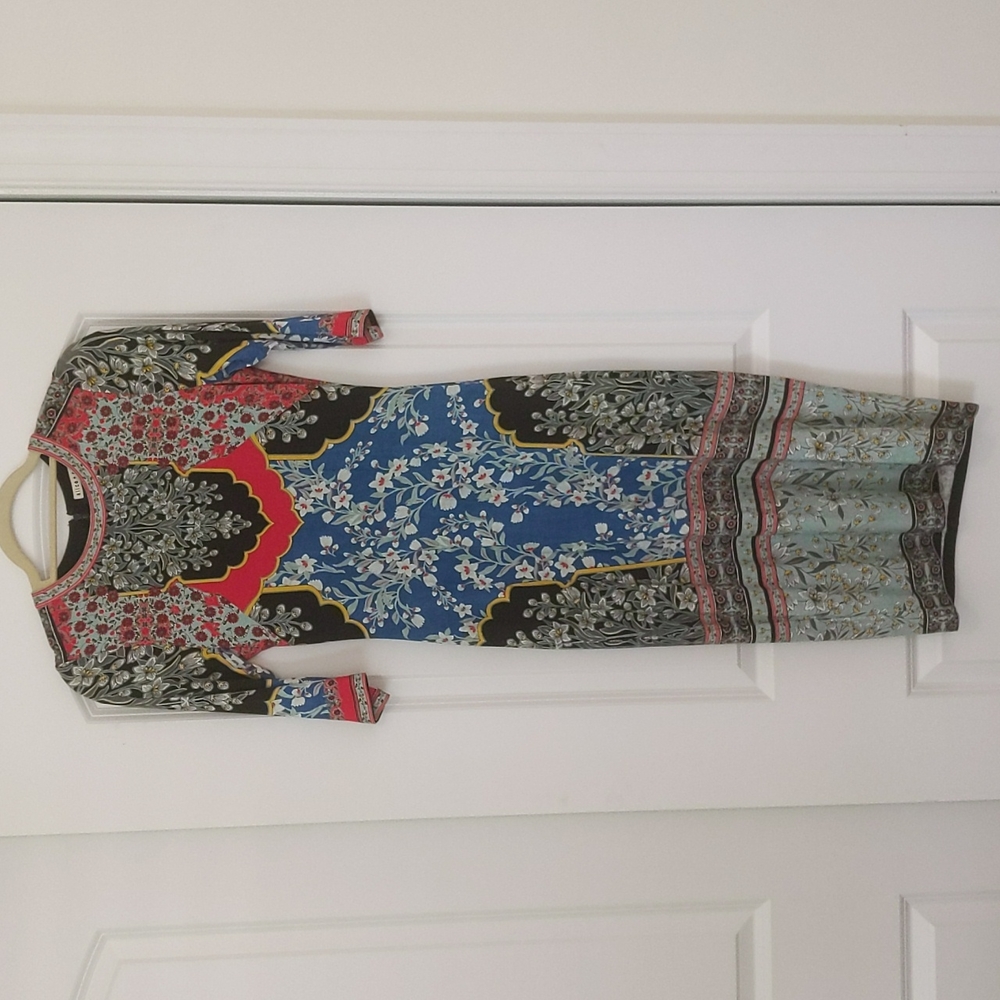Alice and Olivia Delora Floral Midi Dress Size 8